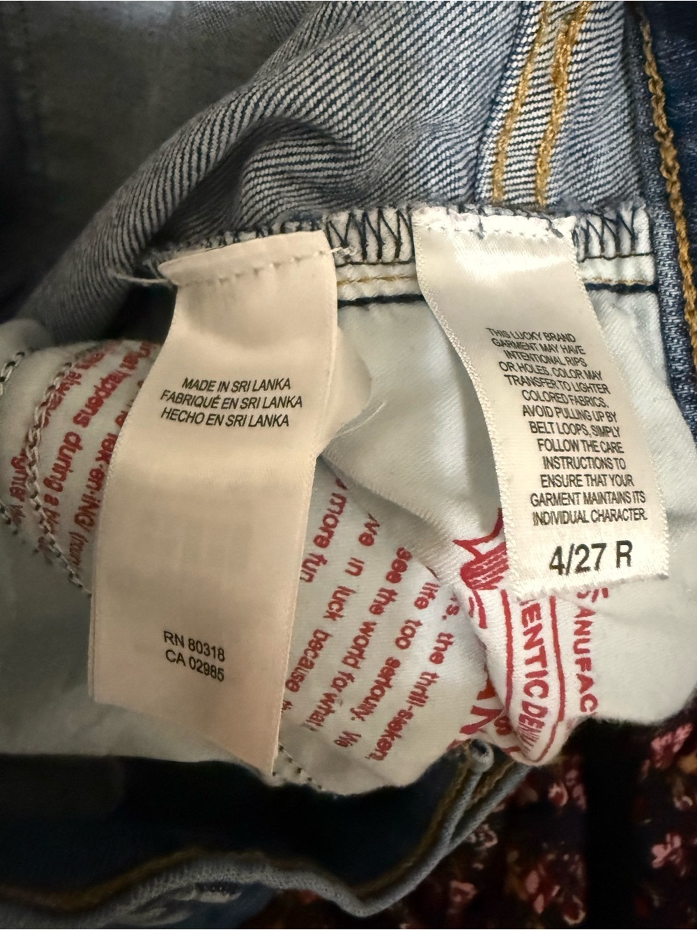 Lucky Brand Blue Flare Wide-Leg Jeans - Picture 4 of 6